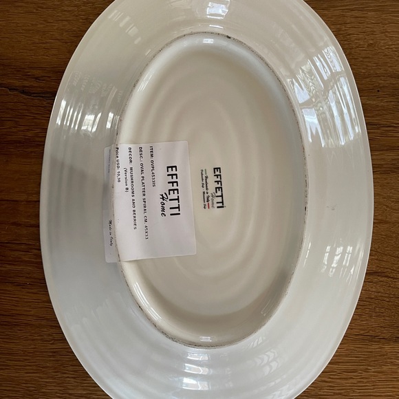 Effetti Home Made in Italy Large Oval Platter, 17 3/4”x12 3/4” - Picture 2 of 5